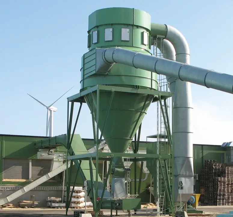 פילטר ציקלון תעשייתי – Industrial Cyclone Separator for Dust & Particle Removal